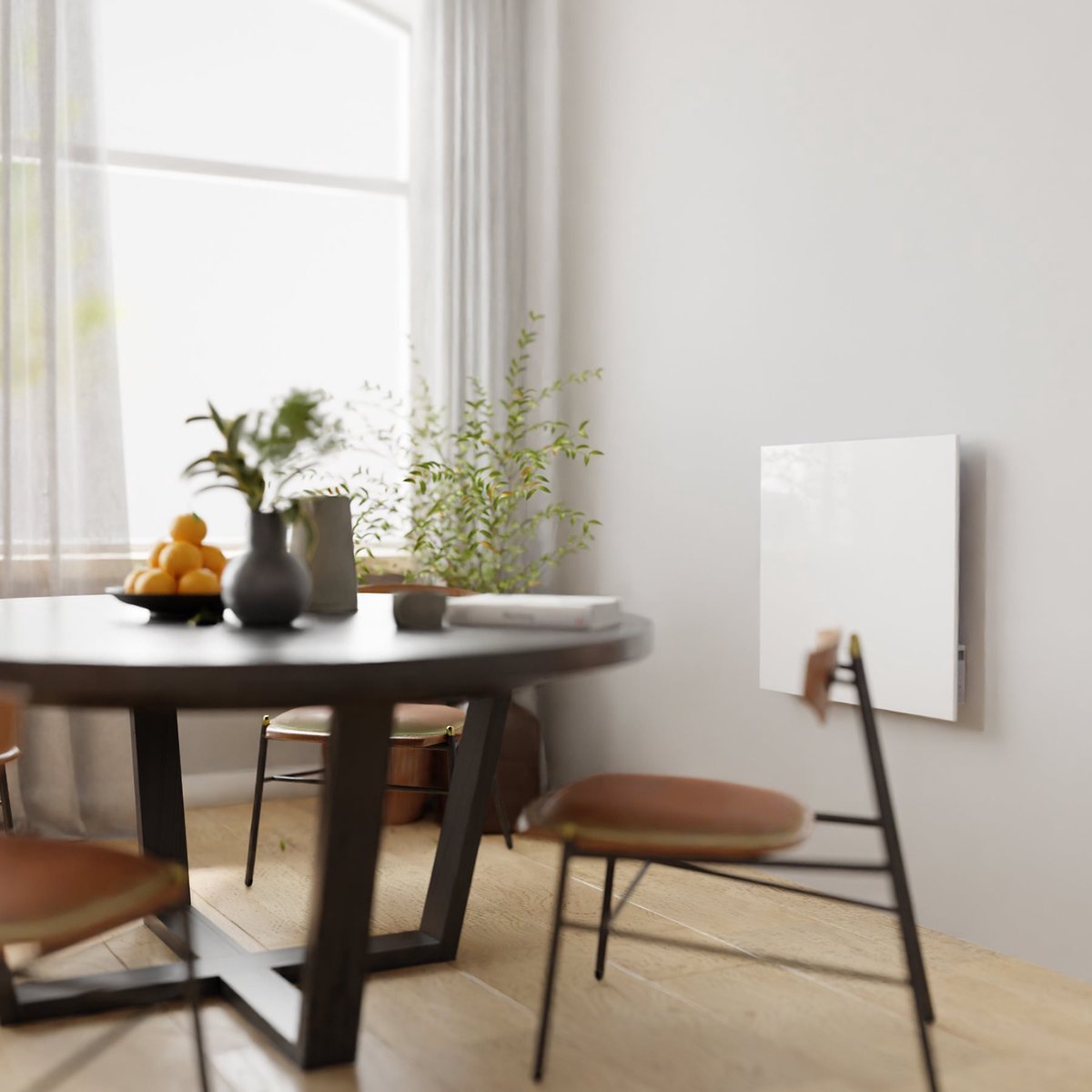 Hombli Elektrische Kachel – Smart Infrarood Verwarmingspaneel – Elektrische Radiator – Heater – 10m2 – 400W – Wit Glas – foto 6