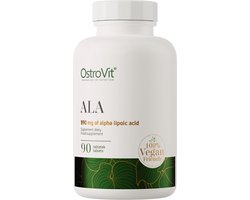 Alfa OstroVit ALA VEGE 90 tablets - Alpha lipoic acid - Supplementen - ALA -liponzuur - 590mg - 90 Tabletten - Vegan - Laboratorium getest kwaliteit! - 90 stuks