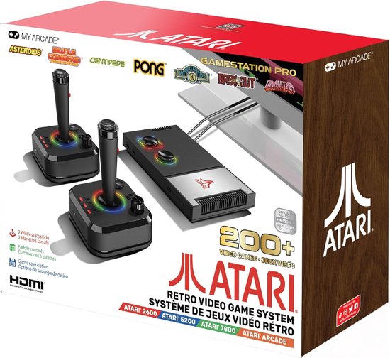 My Arcade Gamestation Pro Atari 200 Retroconsole Zwart One Size / EU Plug