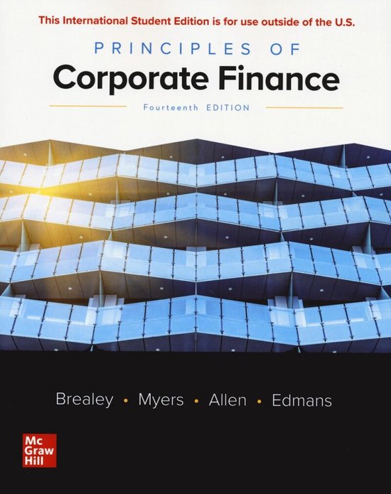 Foto: Principles of corporate finance ise