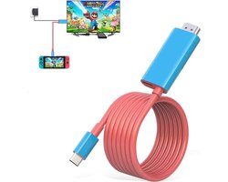 WiseGoods Premium 4K/30Hz USB-C Naar HDMI Kabel Geschikt Voor Nintendo Switch - HDMI-Kabels Gamen - Kabels Game Naar TV / Monitor