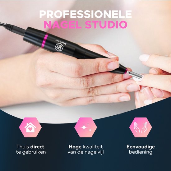 Ponceuse électrique Pour Ongles à Piles - Kit Complet Manucure Et Pédicure Nail Art