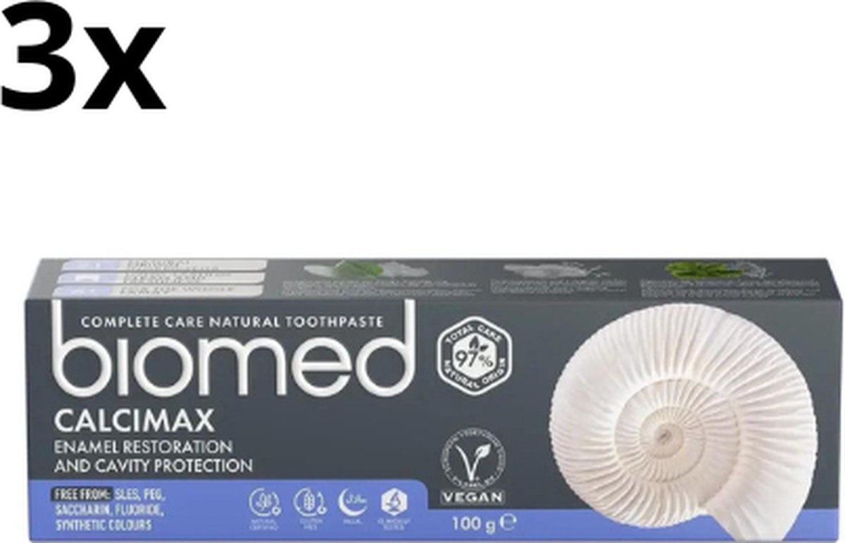 Goedkoopste Splat Biomed Calcimax Tandpasta – 3 x 100 ml – Voordeelverpakking
