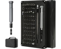 Solvix® 89-delige Professionele Gereedschapsset - Mobiele en Elektronische Reparatie - Complete Schroevendraaierset en Reparatiekit - Duurzame nylon tas