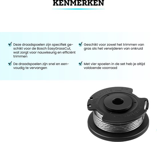 Universeel reserve draadspoel voor grastrimmer 7391736021845