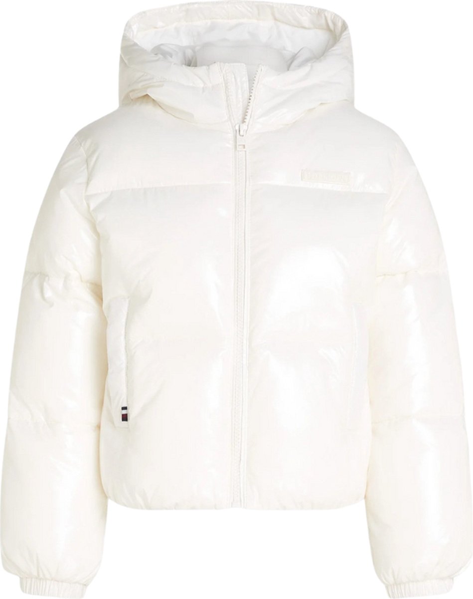 Tommy Hilfiger New York Glossy Puffer Girls - Wit - 14 jaar