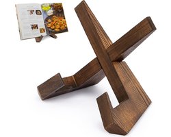 YONO Luxe Boekenstandaard Hout - Boeken Houder - Kookboek Standaard - Compact en Duurzaam