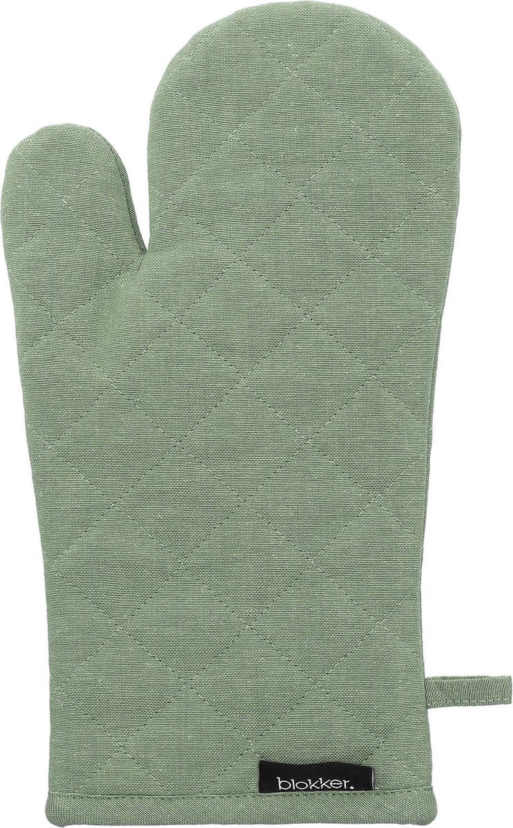 Blokker Ovenwant Chambray - Groen