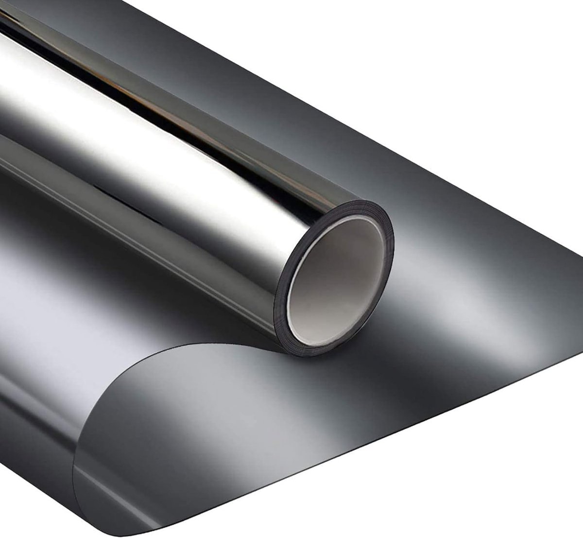 Solacis Privacy Folie Raam - Raamfolie - Folie Raam - Zichtwerend - Anti Inkijk Raamfolie - Must have voor uw privacy! zwart zilver