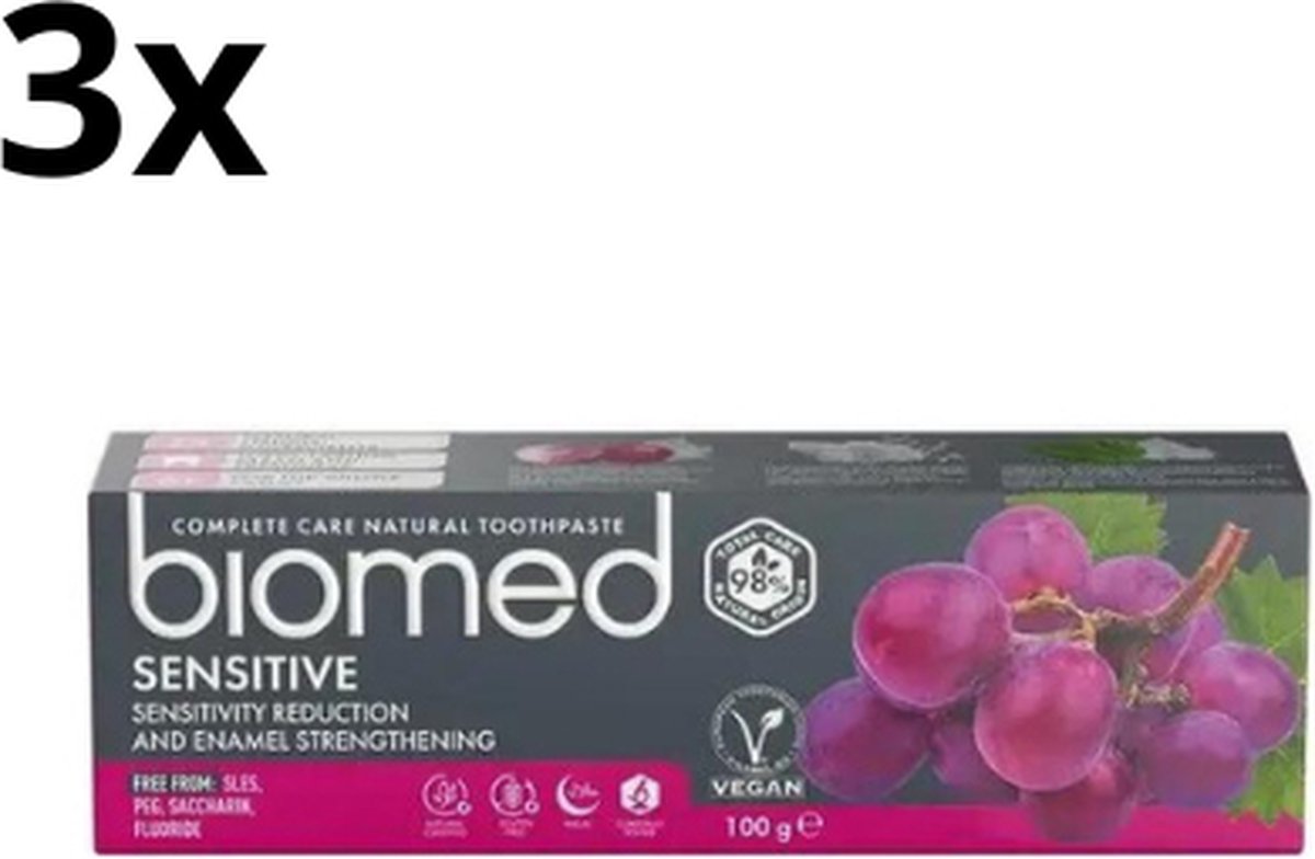 Goedkoopste Splat Biomed Sensitive Tandpasta – 3 x 100 ml - Voordeelverpakking