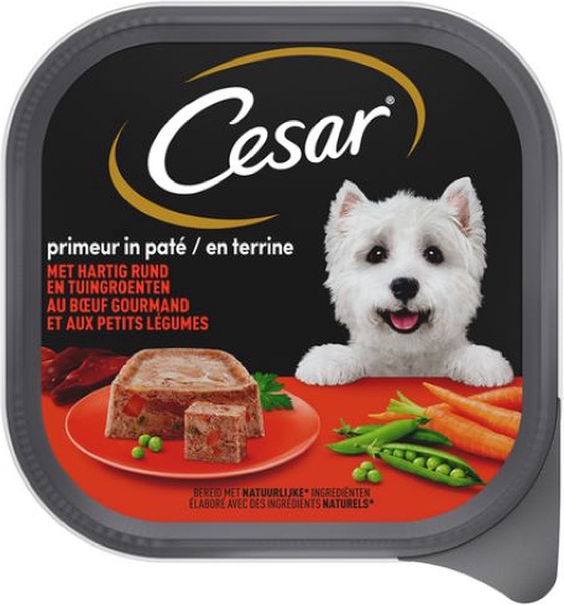 Cesar Cesar - Primeur in paté met hartig rund en tuingroenten - 300g
