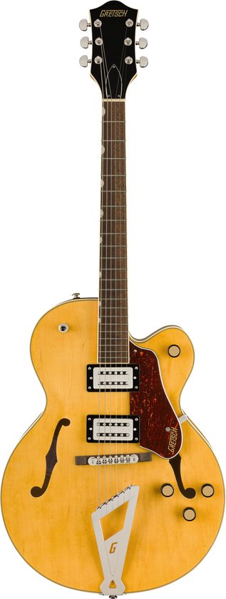 Foto: Gretsch g2420 streamliner hollow body with chromatic ii tailpiece village amber semi akoestische gitaar