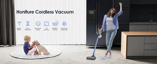 UWANT V500 draadloze steelstofzuiger met automatische leegstation, 25 kPa krachtige zuigkracht, groene LED-stofdetectie, werktijd tot 45 min, lichtgewicht handstofzuiger voor harde vloeren en tapijten | Stofzuigers UWANT V500 draadloze steelstofzuiger met automatische leegstation, 25 kPa krachtige zuigkracht, groene LED-stofdetectie, werktijd tot 45 min, lichtgewicht handstofzuiger voor harde vloeren en tapijten | Stofzuigers