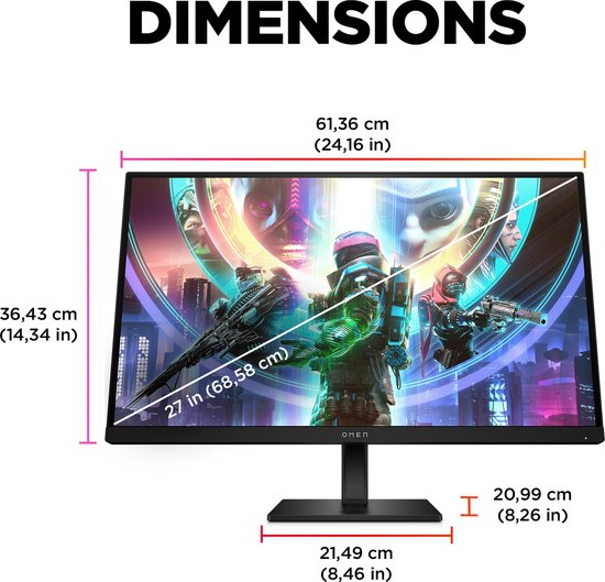 Monitor HP OMEN 27qs 27" 240 Hz Quad HD