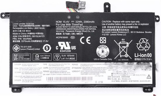 Compatibele Accu voor Lenovo ThinkPad Modellen
