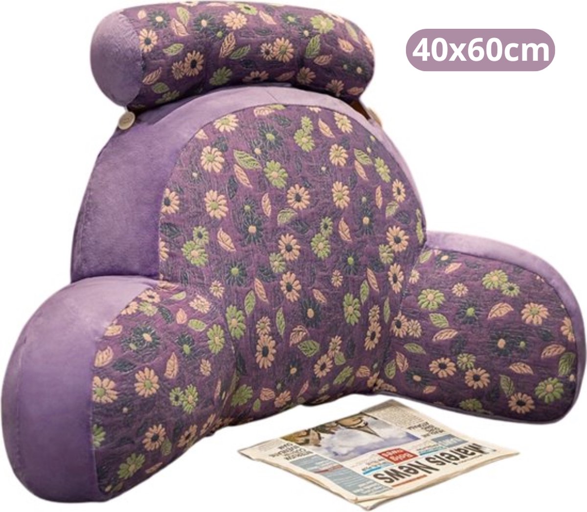 Goedkoopste Bovista Zwangerschapskussen - Zijslaapkussen - Lichaamskussen - Pregnancy Pillow - Maternity Pillow - Zwangerschapskussen XXL - Paars 40x60cm