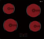 Helvetia HTR4V60V1 - Table de cuisson vitrocéramique encastrable HTR4V60V1 avec câble de prise monophasé connecté