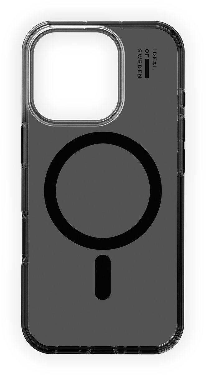 iDeal Of Sweden Clear Case met magnetische ring geschikt voor de iPhone 16 Pro Tinted Black - Zwart