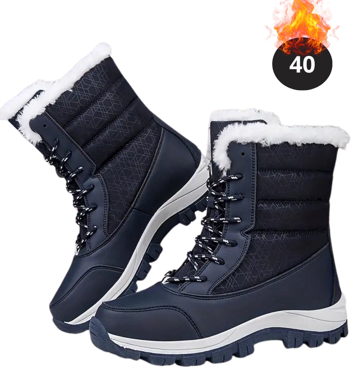 Livano Snowboots Sneeuwschoenen Sneeuwboots Dames Wintersport Ski Skischoenen – 40 Laarzen Blauw
