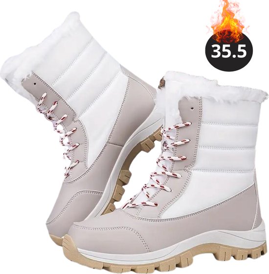 Livano Snowboots - Sneeuwschoenen - Sneeuwboots - Dames - Wintersport - Ski - Skischoenen - Lichtgrijs - 35.5 - Laarzen