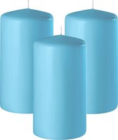 Bougies Pilier Bleu Royal 10 X 4 Cm – Lot De 16 Bougies, Temps De Combustion 15 Heures, Fabriquées En Allemagne