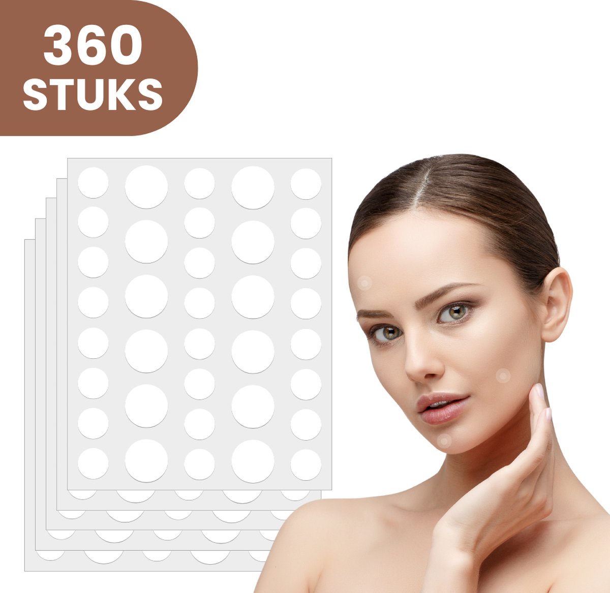 Goedkoopste Clerby - Pimple Patch - 360 Stuks - Acne Patch - Acne Pleister - Pimple Patches - Puisten Verwijderaar - Hydrocolloïde Technologie