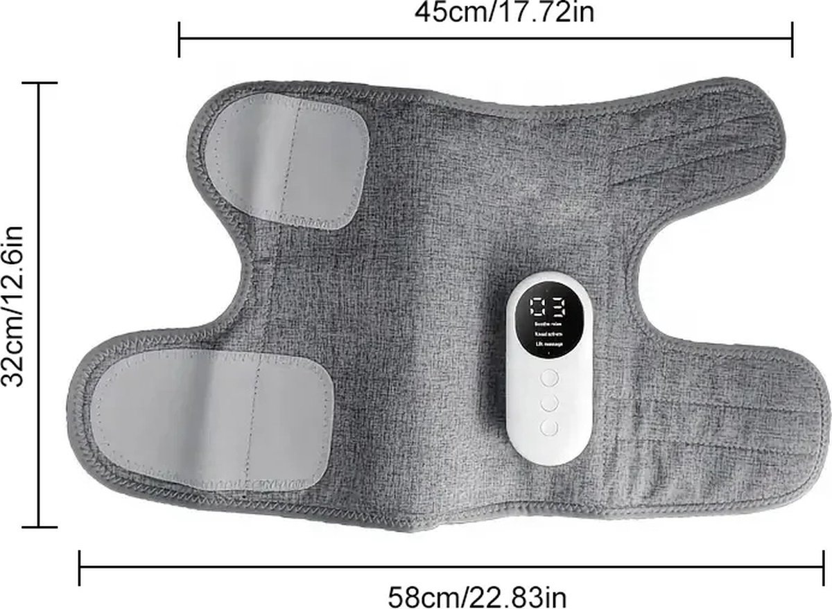 Afbeelding 3 van Beenmassage apparaat -Kuit massage -Beenmassage apparaat bloedsomloop -Voetmassage apparaat-Beenmassager - Draadloze Massage - Luchtcompressie - Verlicht Beenpijn - Verstelbare Intensiteit