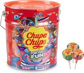 Chupa Chups The Best of Tin - Snoep - o.a. Cola, Aardbei, Appel & Aardbeiroomsmaak - 1x150stuks