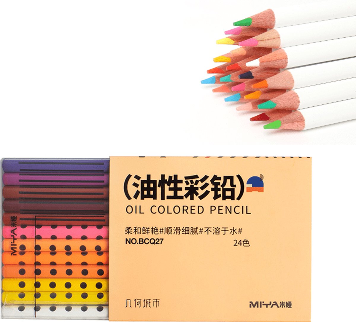 MIYA HIMI - Oil based Kleurpotloden - 24 kleuren