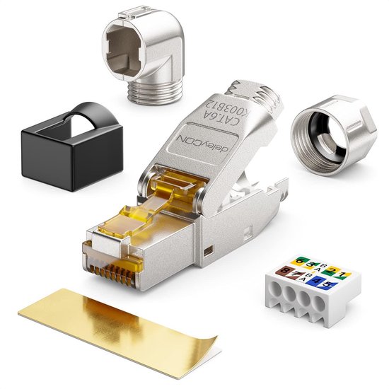 25 m Cat.7 Patchkabel RJ45 U/UTP LAN Kabel Cat.6a Stecker ungeschirmt grau günst