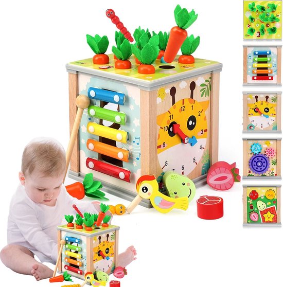 MKSS® Speelgoed 2 Jaar - Kinderspeelgoed Jongens - Educatief Speelgoed Meisjes - Leer Kubus