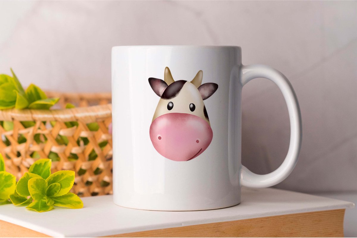 Mok Bella the Cow - CutiePie - Adorable - SweetAsPie - TooCute - Schatje - Lieflijk - Schattig - TeSchattig