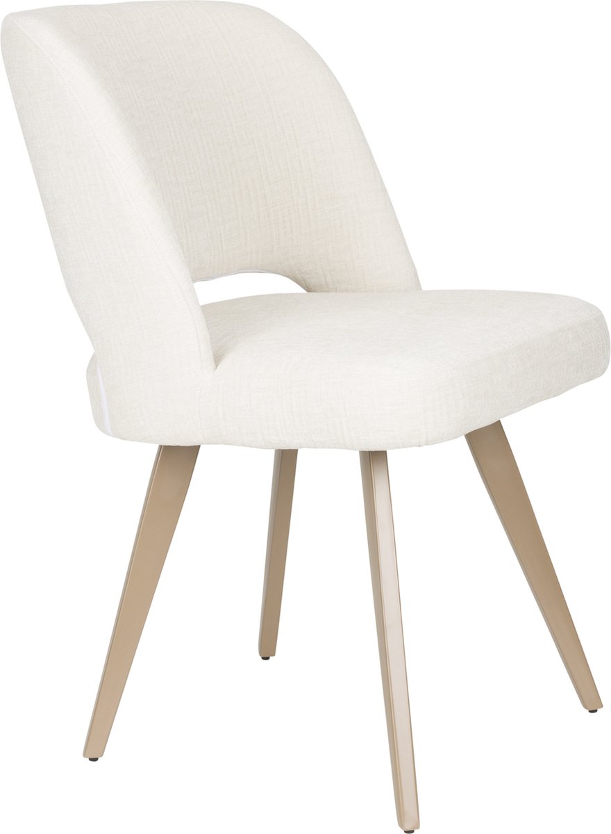 Housecraft Living Yves Eetkamerstoelen Wit - Set van 2 Beige