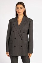 AAIKO Heidy Pinstripe Vis 548 Blazers Femme - Zwart - Taille M