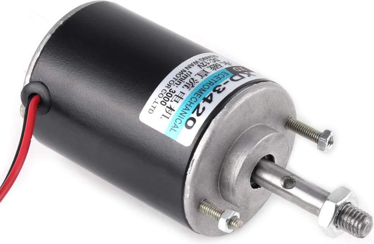 Motor De Imán Permanente Dc 12 V Reversible Cw Ccw Large | Cuotas sin