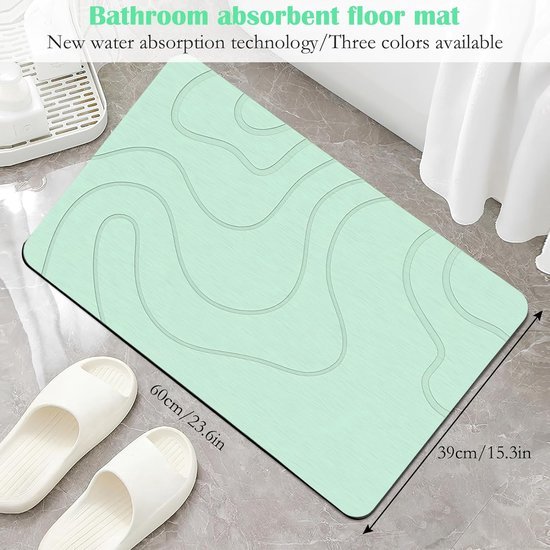 JameStyle26 Badmat antislip - Blauw en wit - Vispatroon - Badkamermat - Douchemat - Sneldrogend - Keukenmat - 50 x 80 cm - Blauw JameStyle26 Badmat antislip - Blauw en wit - Vispatroon - Badkamermat - Douchemat - Sneldrogend - Keukenmat - 50 x 80 cm - Blauw