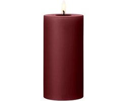 Ester & Erik Led Pillar kaars H15cm deep wine
