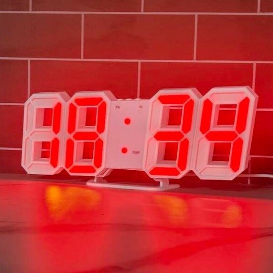 Mini Klok Driehoek LED Scherm Lectronic Digitale Alarm Scherm Desktop Klok Voor Thuis Kantoor Tafel Be