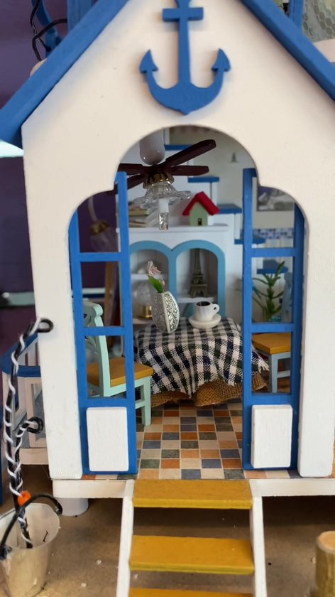 Modelbouwpakketten Strandhuis - Volwassenen & Jongens / Meisjes - Knutselen voor Kinderen - Houten Poppenhuis - DIY - Hobby - Crafts&Co