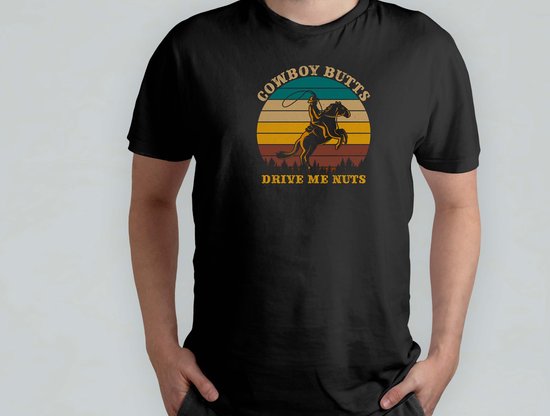 Foto: Cowboy butts t shirt vintagevibes retrostyle vintageaesthetic vintagestijl retrovibes oudetijden car boat