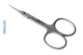 MEDLUXY® - Ciseaux à cuticules (ciseaux pour la peau et la peau) - Courbés - Pointu / Pointe acérée - 10 cm - (Coupe-cuticules, Coupe-cuticules, élimination des cuticules)