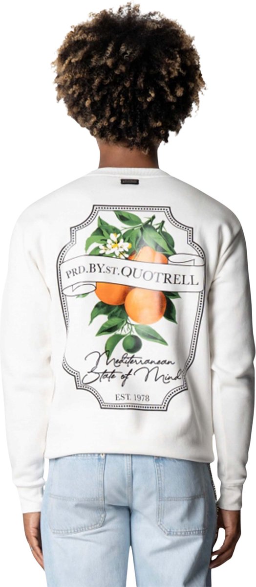 Quotrell Mineola Crewneck Faded Off White/Black