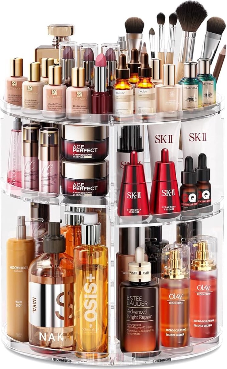 Makeup Organizer Transparant Skincare Organizer Opbergbox Makeup Opbergdoos Cosmetica Voor Badkamer en Makeuptafel
