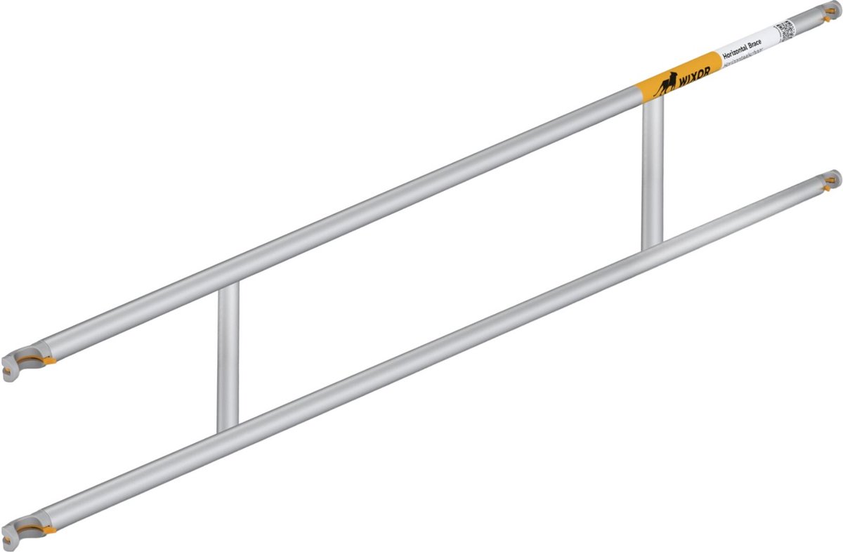 Wixor | dubbele voorloopleuning 250 cm | voorloopleuning | steigeronderdeel | steigerframe | rolsteiger | stelling