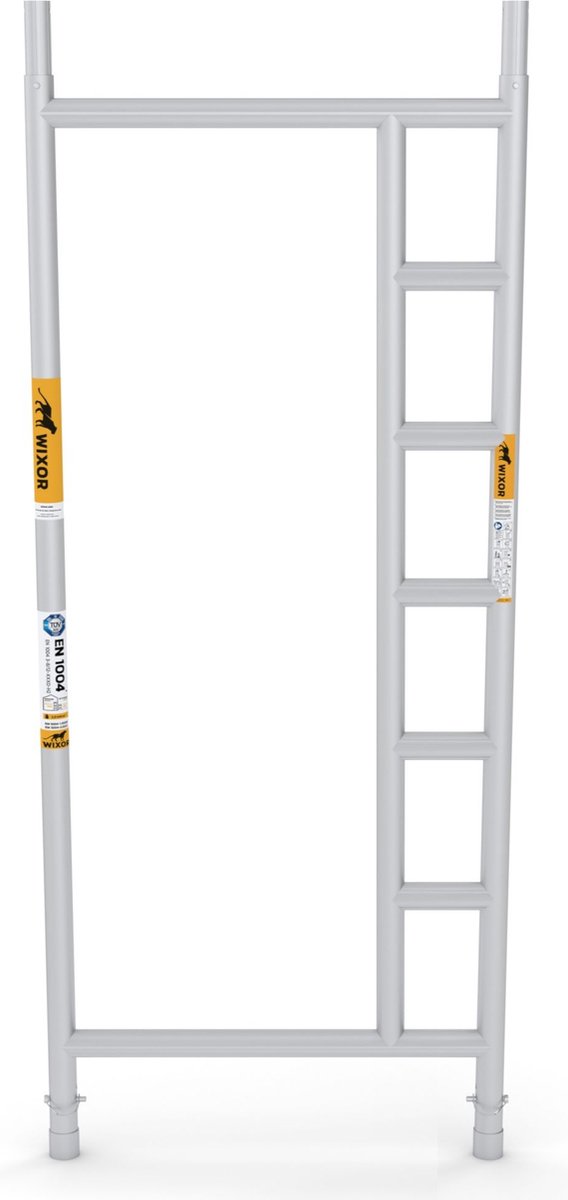 Wixor doorloopframe 75 | links/rechts | steigerframe | steigeronderdeel | frame | steiger | aluminium | 2mm | stelling