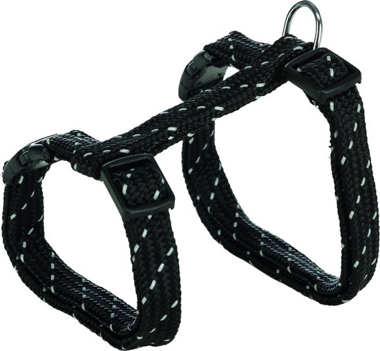 Trixie kittentuig voor kat met riem reflecterend assorti 27-45x1 cm 130 cm 4 st