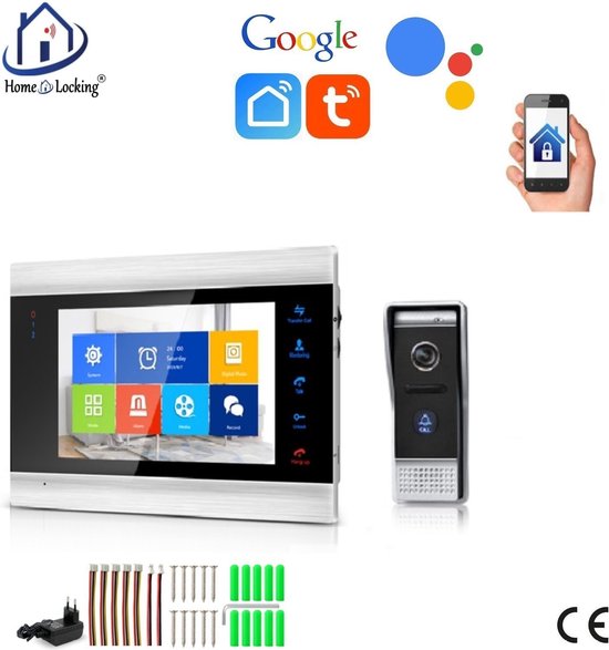 WIFI T-2101 Videodeurbel met Spraakgestuurde App - WIFI - €228,65
