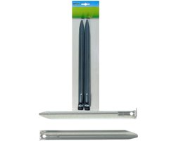 20x Tent haringen van metaal halfrond 30 cm - Tentharingen - Kampeerspullen - Tent opzetten camping/outdoor benodigdheden