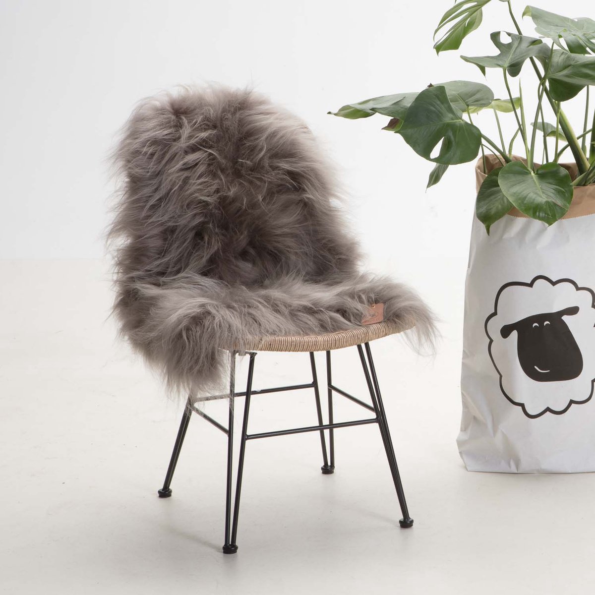 SHEEPY® | Schapenvacht | Àshly (Grijs) M (100-105cm) - Sheepy.cc
