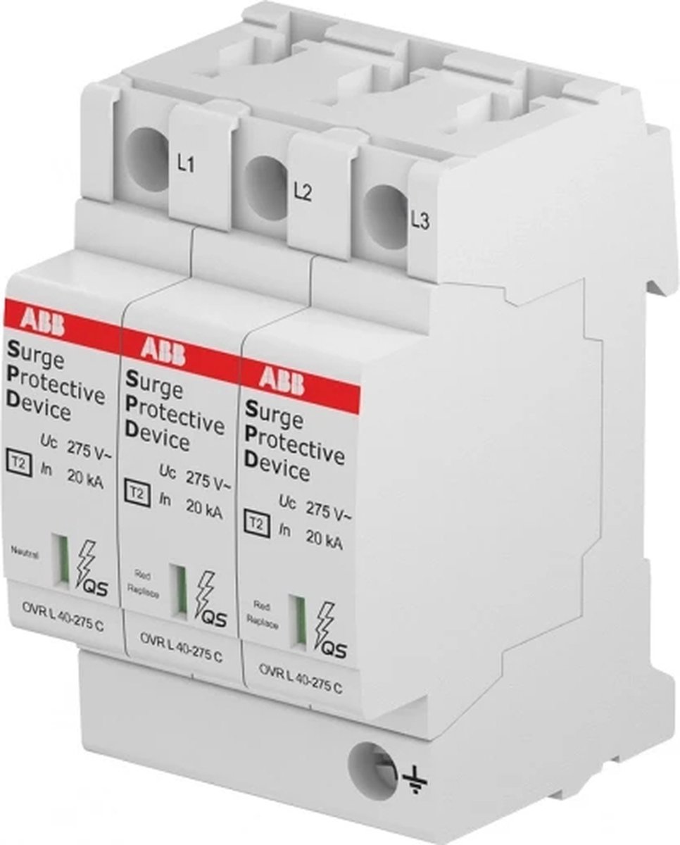 ABB Componenten System pro M compact - OVR T2 3L 40-275 P QS - Overspanningsbeveiliging Type 2